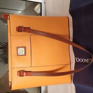 New pebble leather tote with tags.